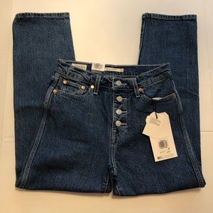 Levi’s Wedgie Straight High Rise Crop Jeans Sz 26